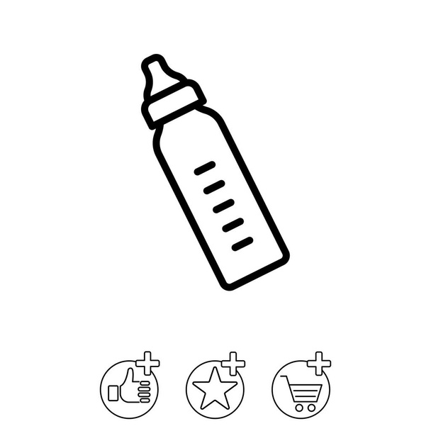 Babyflaschensymbol - Vektor, Bild