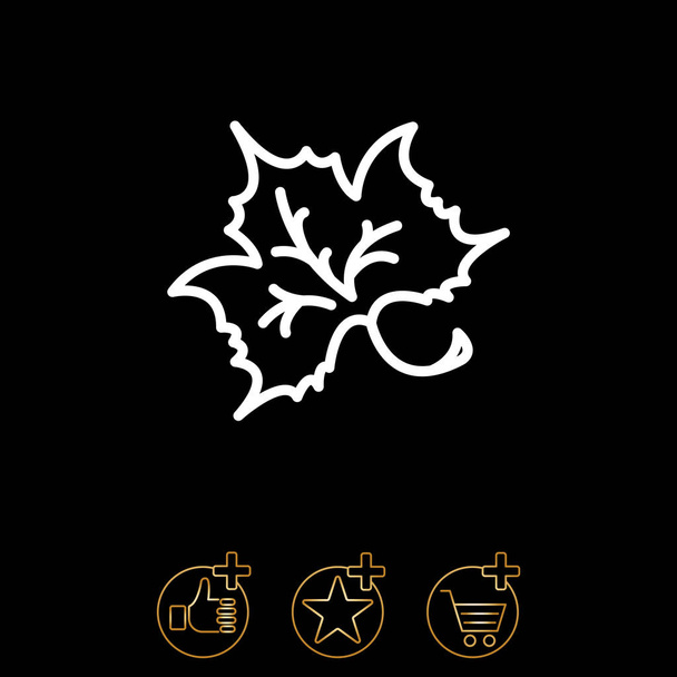 Εικονίδιο Web Maple leaf - Διάνυσμα, εικόνα