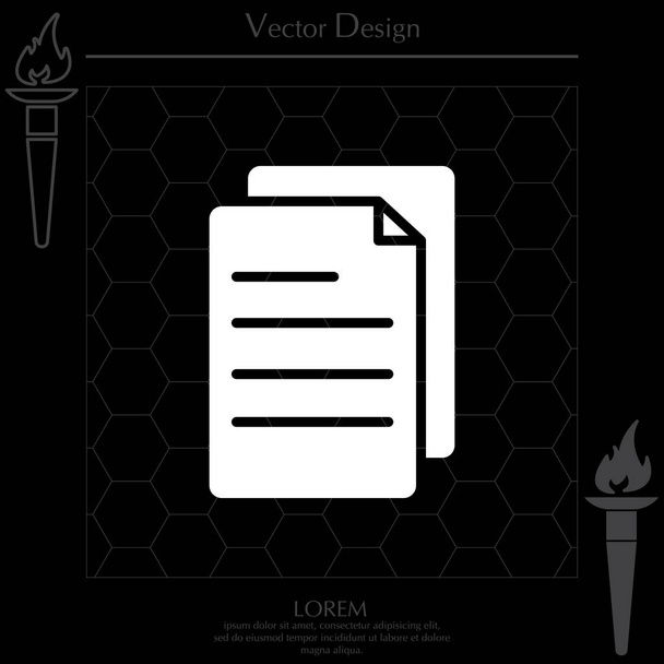 Иконка бумаги
 - Вектор,изображение