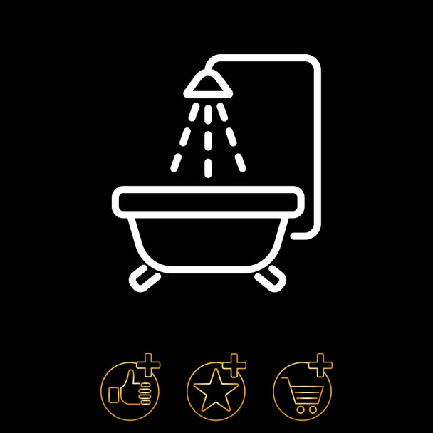 Dětská koupel ikona - Vektor, obrázek