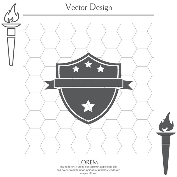 design of Shield icon - Vector, Image