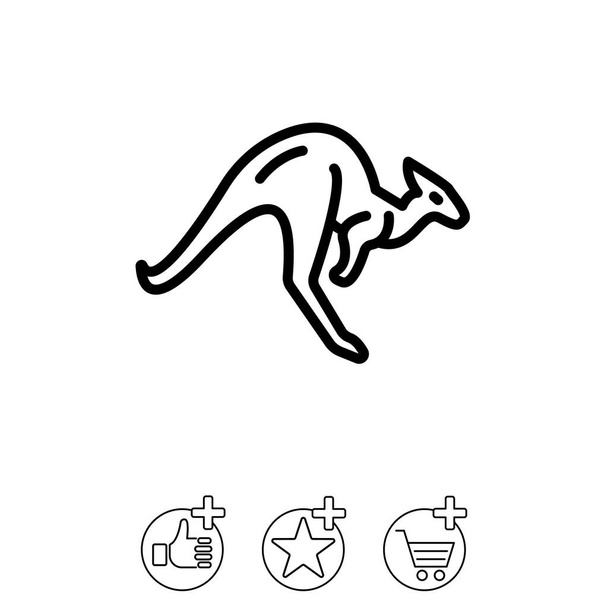 Icona del canguro web
 - Vettoriali, immagini