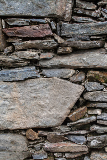 Schist muro de piedra
 - Foto, imagen