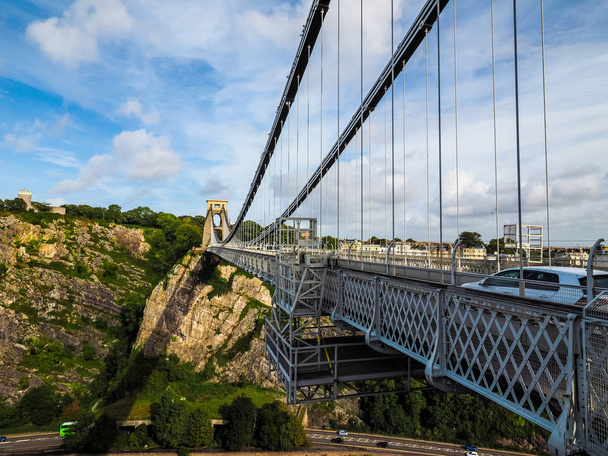HDR Clifton Suspension Bridge v Bristolu - Fotografie, Obrázek