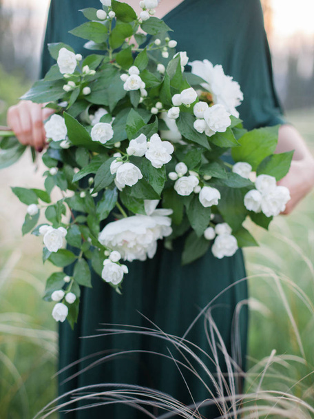 flowers bouquet jasmine - Valokuva, kuva