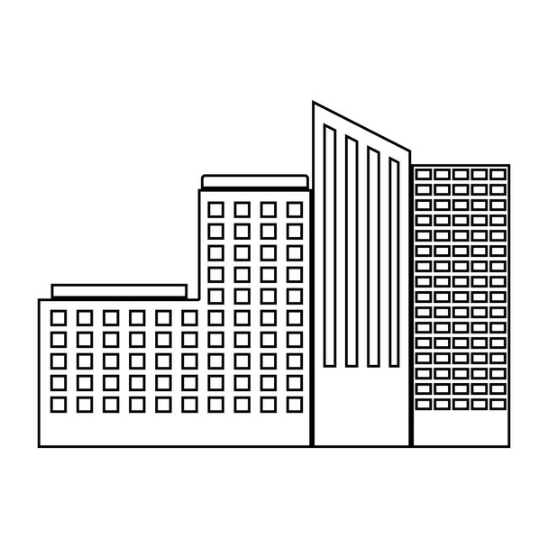 都市デザインのタワーの建物 - ベクター画像