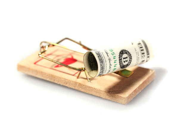 Money on mouse trap - Photo, Image