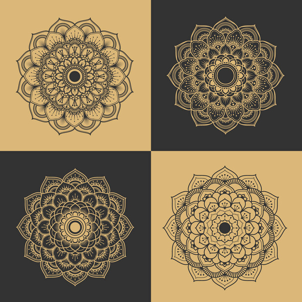 Mandala decorative ornament design for coloring page - Vector, Image