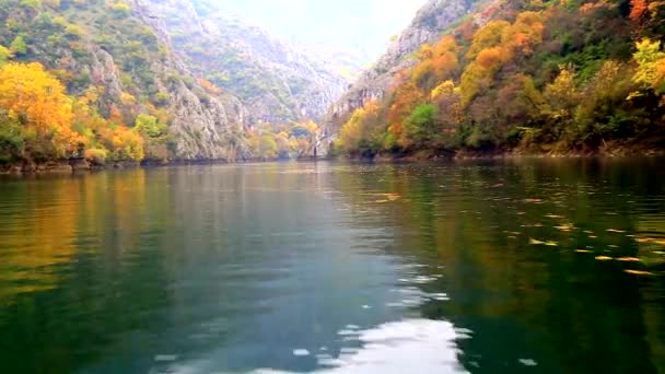 Beautiful landscape view from boat on the river - Footage, Video