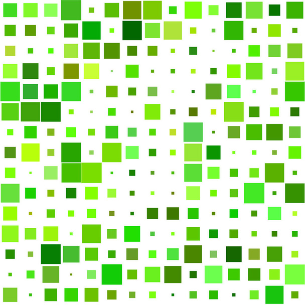 grüne abstrakte quadratische Muster Hintergrund - Vektor, Bild