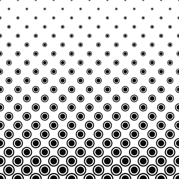 抽象的な白黒サークル模様 - ベクター画像