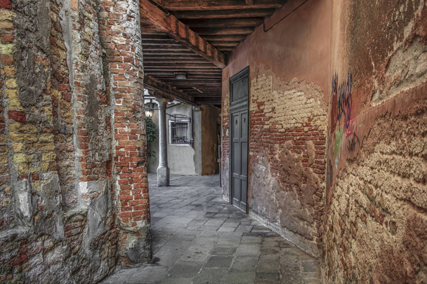 vista de un patio en Venecia
 - Foto, imagen