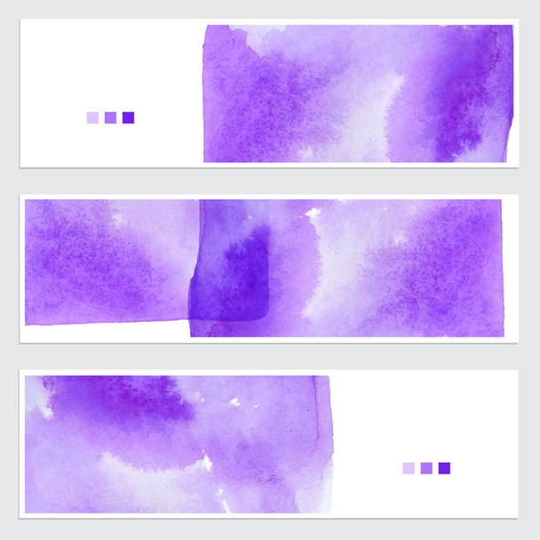 Set of watercolor backgrounds - Photo, image