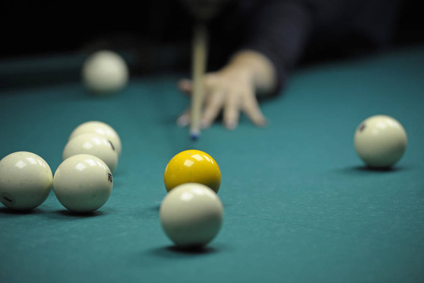 Biliard, Snooker, epizoda hry - Fotografie, Obrázek