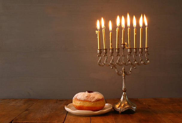 Image of jewish holiday Hanukkah background - Zdjęcie, obraz
