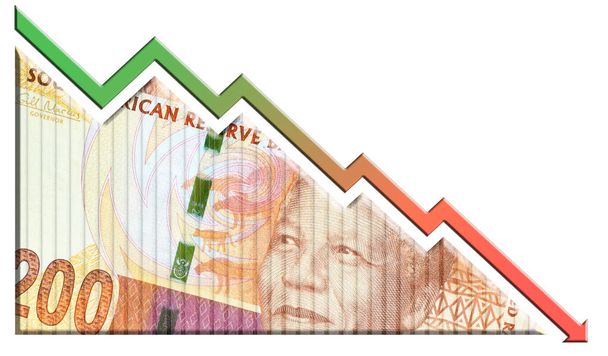 Gazdasági válság grafikon - Fotó, kép