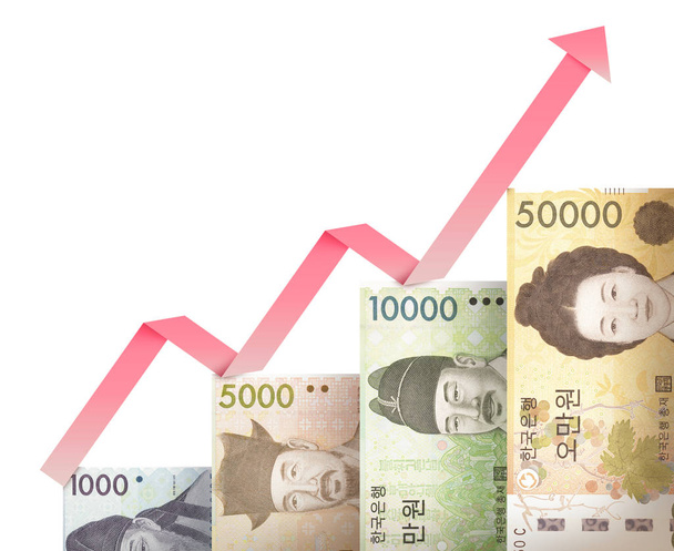 Money growth graph - Photo, Image