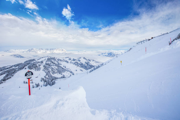 Kitzbuhel ski resort - Фото, изображение