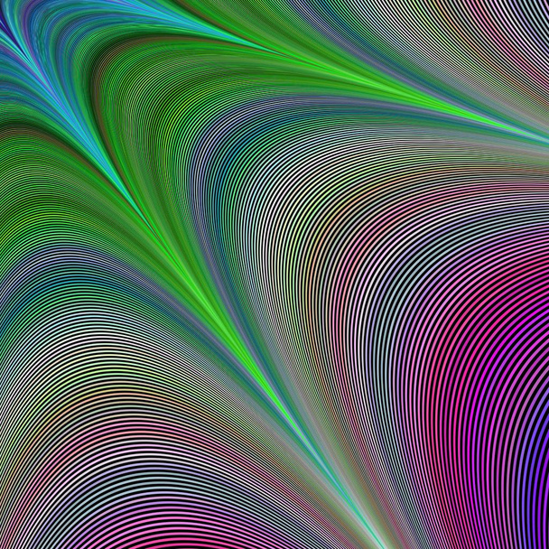 Kleurrijke computer gegenereerde fractal achtergrond - Vector, afbeelding