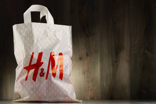 Eredeti H & M műanyag bevásárlótáska - Fotó, kép