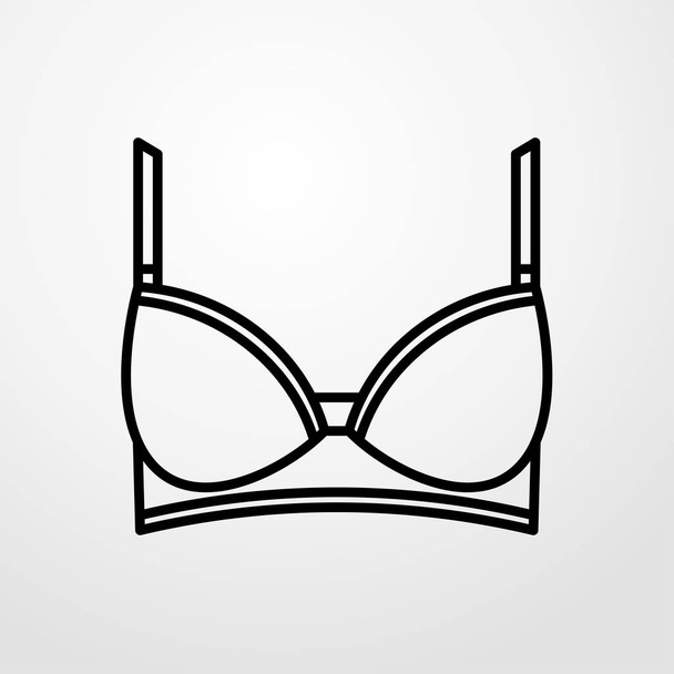 brassiere icon. flat design - Vetor, Imagem