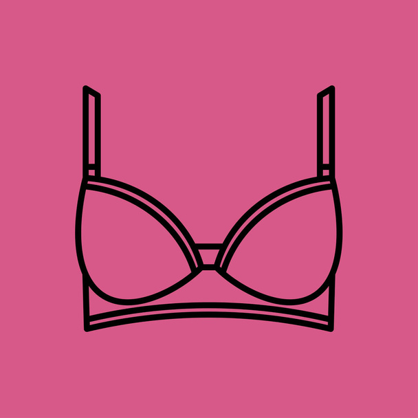 brassiere icon. flat design - Вектор,изображение