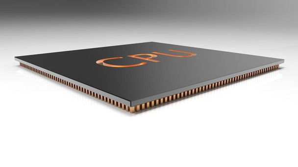 Processeurs informatiques centraux de rendu 3d concept CPU. technologie ba
 - Photo, image