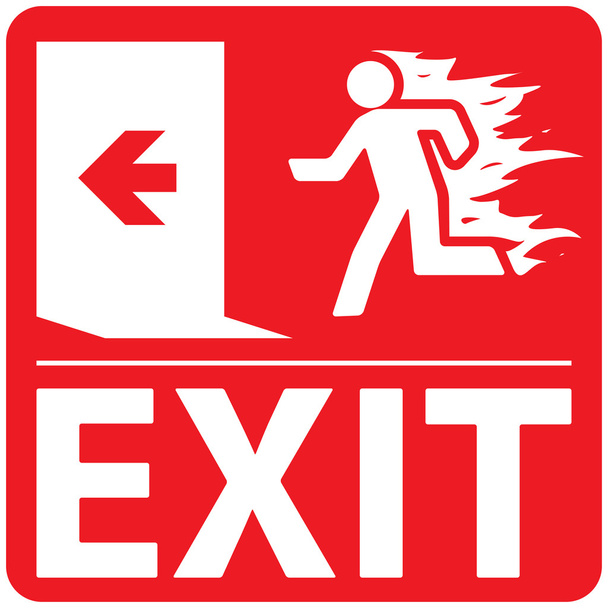 Emergency Fire Exit Set 1 - Vector, Image