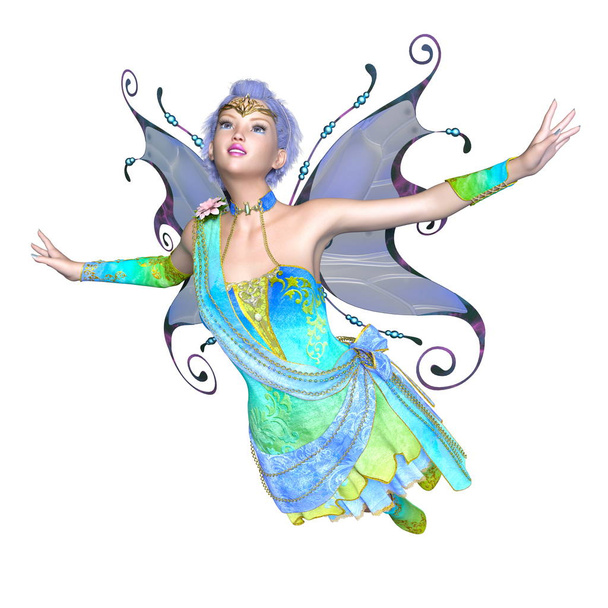 3D CG rendering of a fairy - 写真・画像