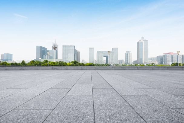 Panoráma města a Panorama Nanjing z prázdné podlahy - Fotografie, Obrázek
