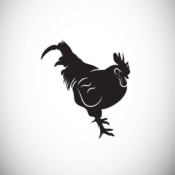 Csirke ikon sziluett - Vektor, kép