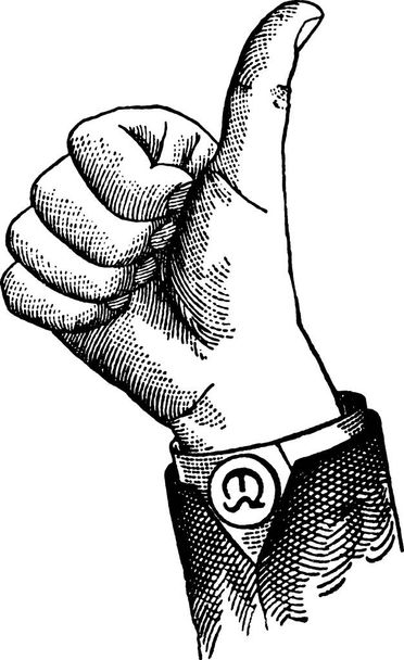 Винтажная иллюстрационная рука
 - Фото, изображение