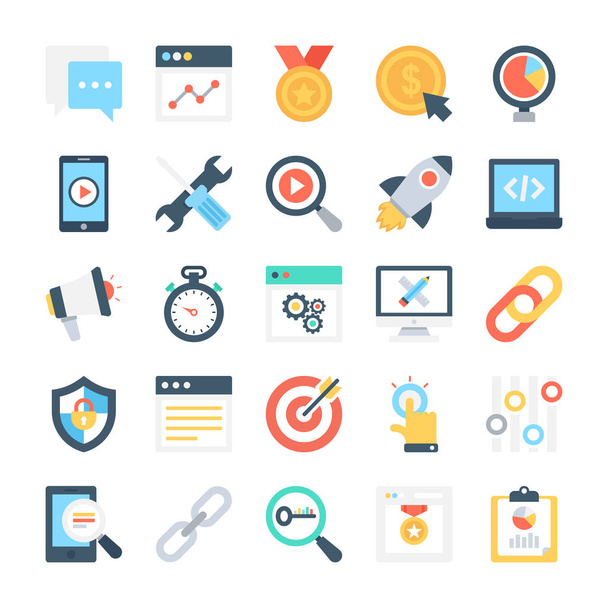 SEO and Marketing Vector Icons 6 - Διάνυσμα, εικόνα