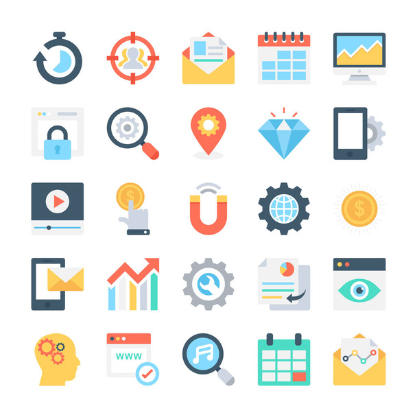 SEO and Marketing Vector Icons 7 - Vector, imagen