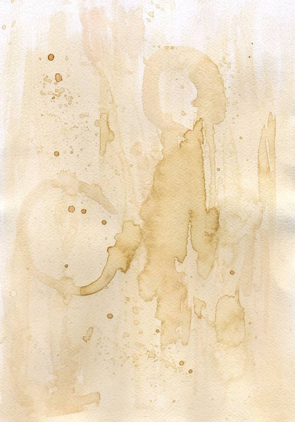 Coffee Stains on the Paper - Photo, Image