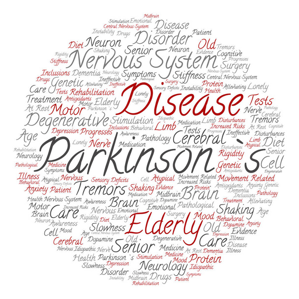 Nuage de mots sur la maladie de Parkinson
 - Photo, image