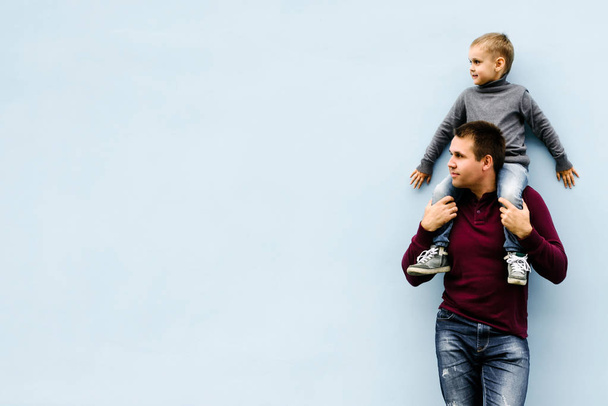happy father and son - Fotografie, Obrázek