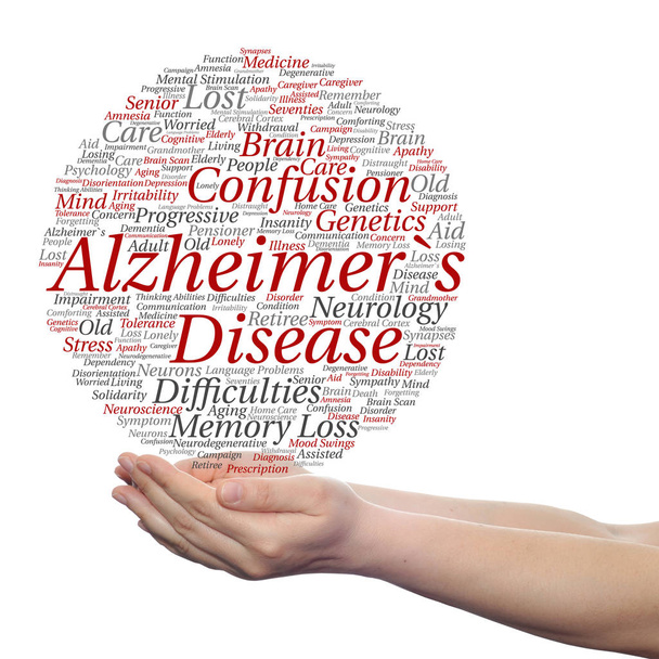 Nube palabra enfermedad de Alzheimer   - Foto, Imagen