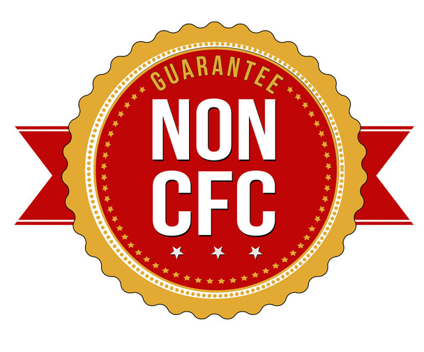 этикетка или наклейка не CFC
 - Вектор,изображение
