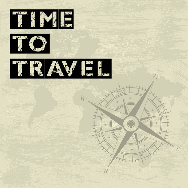 Time to travel - Διάνυσμα, εικόνα