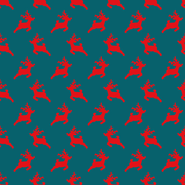 Christmas pattern, seamless design. Merry Christmas card decorat - Wektor, obraz
