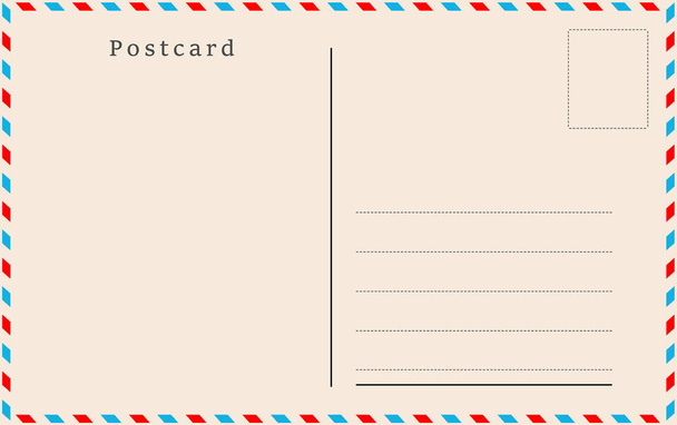 Cartão postal vintage. Projeto vetorial
. - Vetor, Imagem