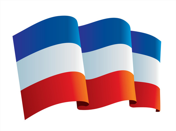 Jugoszlávia zászló - Vektor, kép