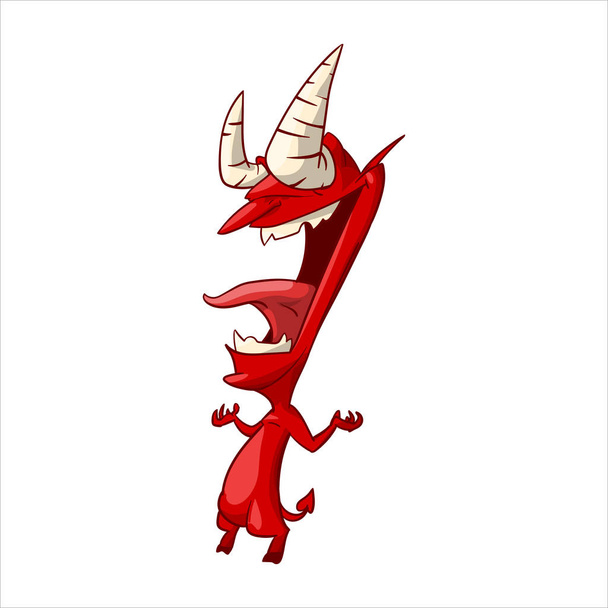 Cartoon red demon - Vector, Image