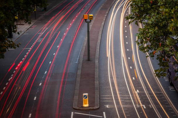 Evening city road lights - Photo, Image