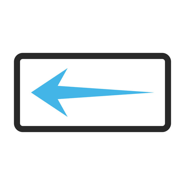 Arrow Left Framed Vector Icon - Vecteur, image