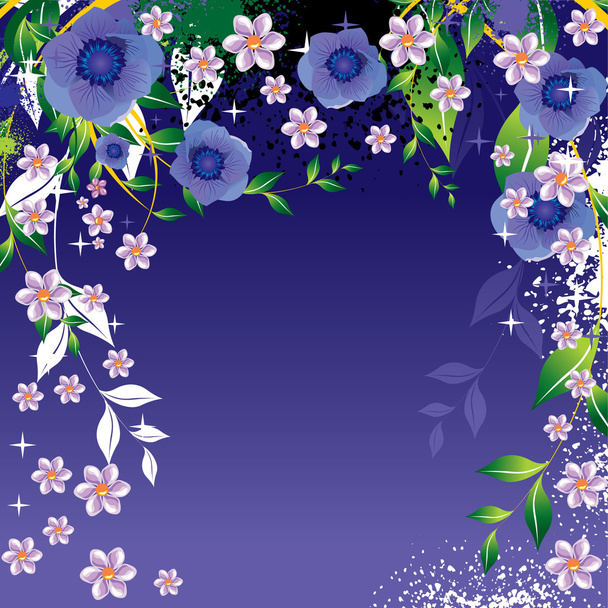 Abstract floral background - Vettoriali, immagini