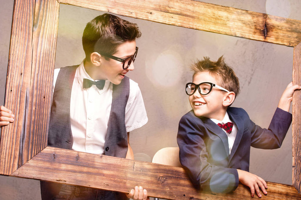 Two young brothers posing. - Foto, immagini