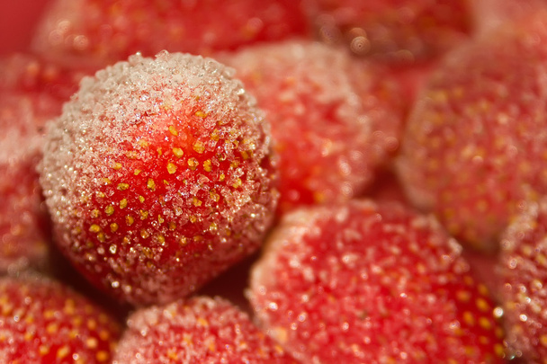 Frozen strawberry in frost - Fotó, kép