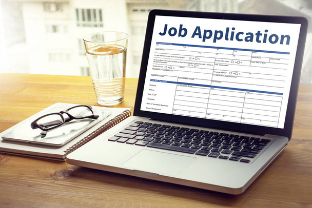 Job Application Hiring fine new job Document Form Hiring - Foto, Imagen